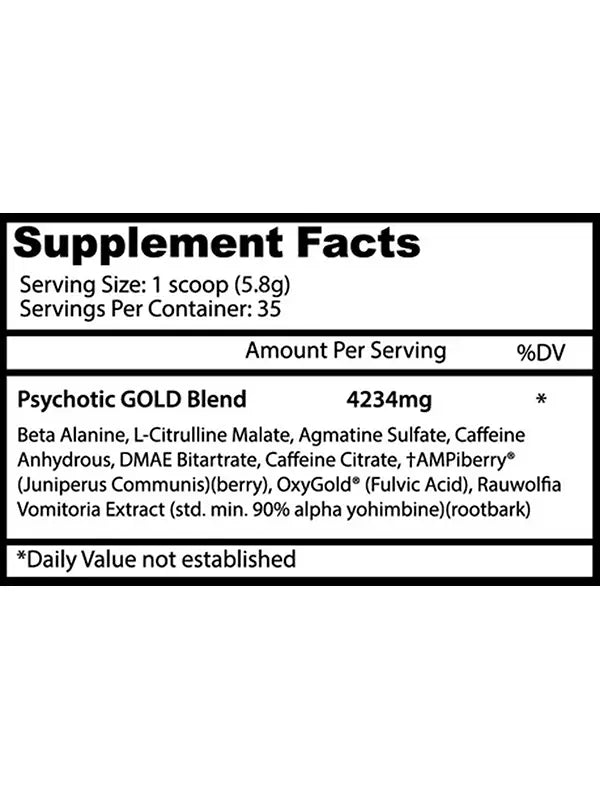 Psychotic Gold 35 Servicios