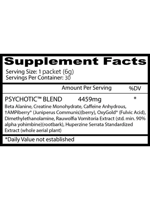 Psychotic Red 30 Packs