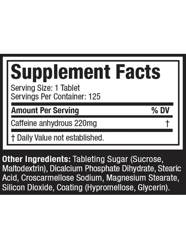 Cafeina Muscletech 125 Cápsulas