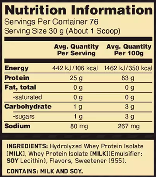 Isolate Gold Standard 5 Libras