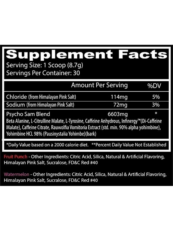 Psycho Sam 30 Servicios