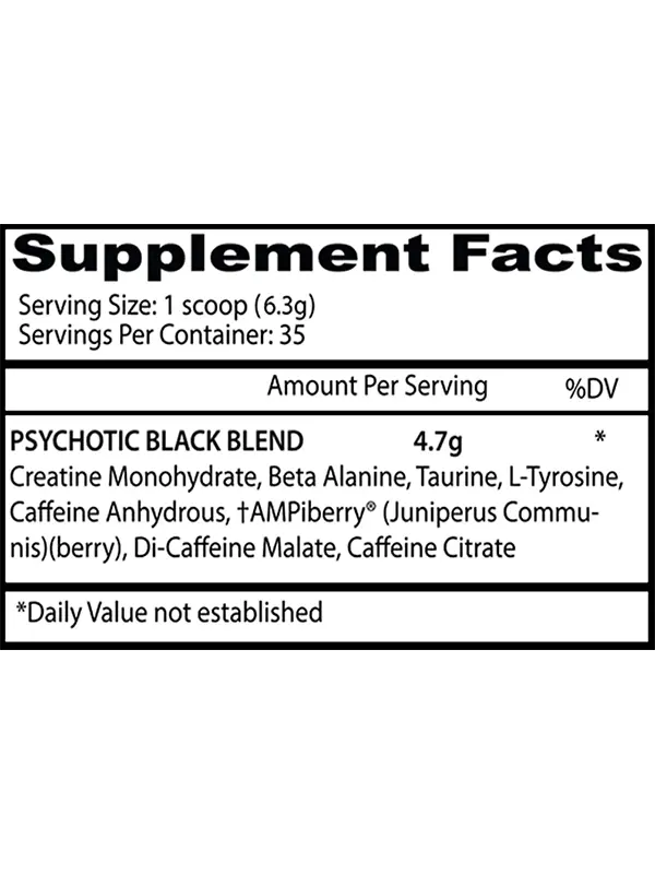 Psychotic Black 35 Servicios