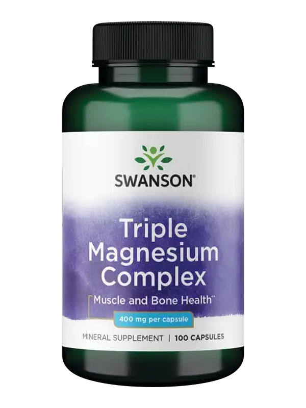 Triple Magnesium Complex Swanson 400 Mg 100 Cápsulas