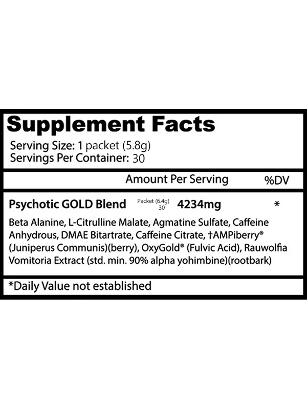 Psychotic Gold 30 Packs
