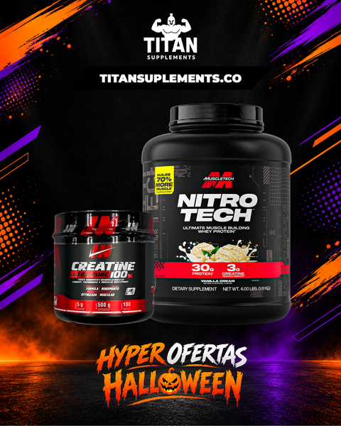 Combo Nitro Tech 4 lb y Creatina Iron