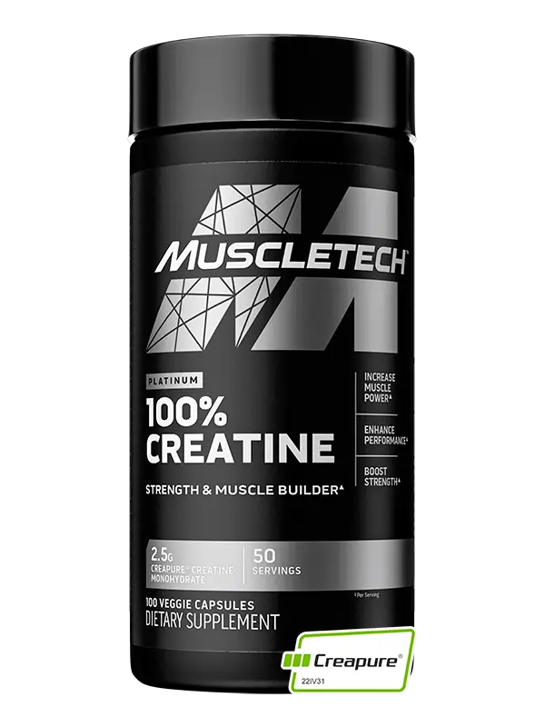 Creatina Platinum Cápsulas 50 Servicios (100 Cápsulas)