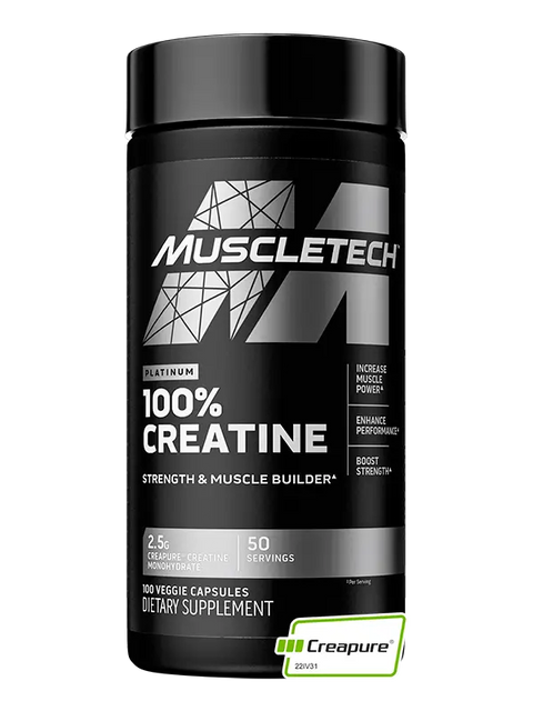 Creatina Platinum Cápsulas 50 Servicios (100 Cápsulas)