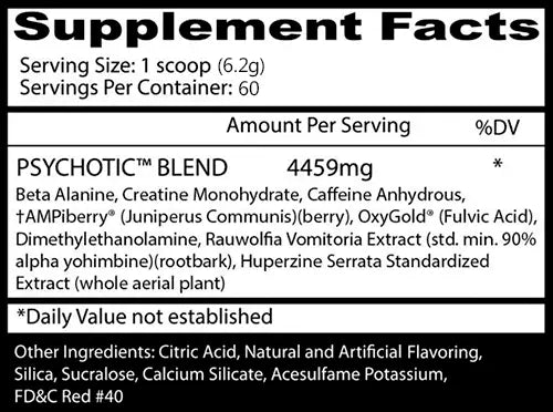 Psychotic Red 60 Servicios