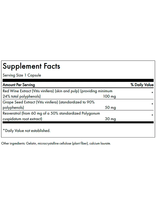 Resveratrol Complex Swanson 60 Cápsulas