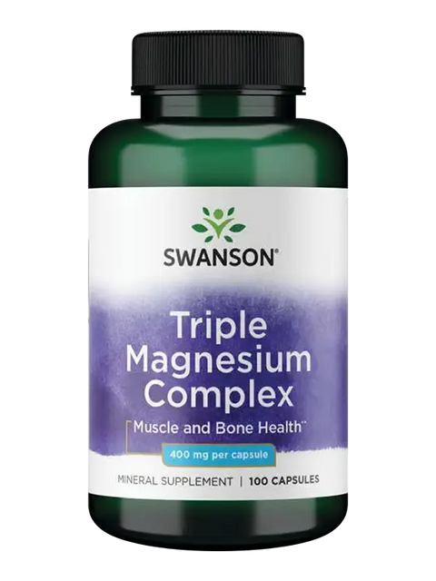 Triple Magnesium Complex Swanson 400 Mg 100 Cápsulas