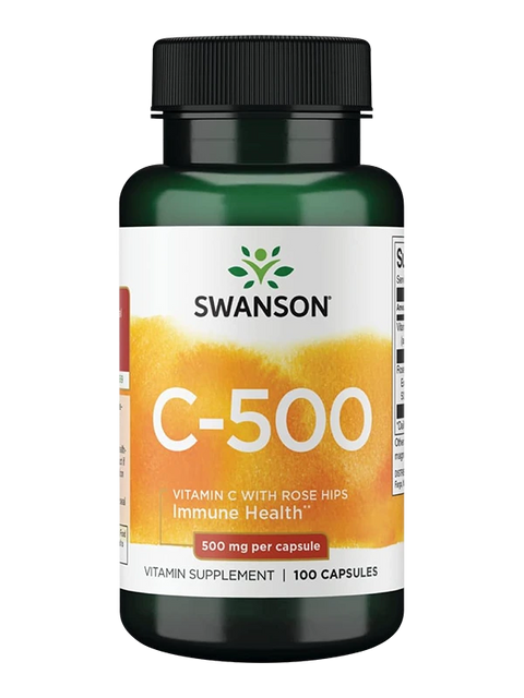 Vitamina C 500 Mg Swanson 100 Cápsulas