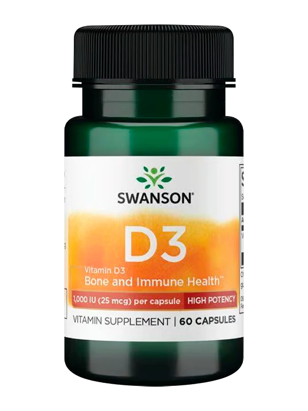 Vitamina D3 1000 Iu Swanson X 60 Caps