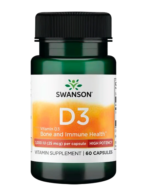 Vitamina D3 1000 Iu Swanson X 60 Caps